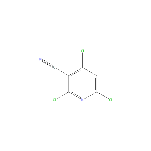 Chemical structure of 2,4,6-Trichloronicotinonitrile