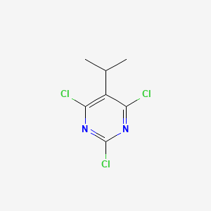Chemical structure of 2,4,6-Trichloro-5-isopropylpyrimidine