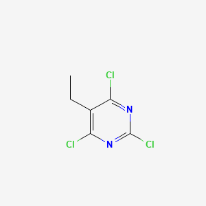 Chemical structure of 2,4,6-Trichloro-5-ethylpyrimidine