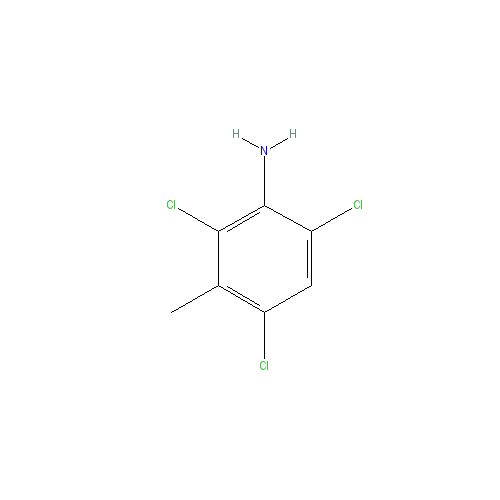 Chemical structure of 2,4,6-Trichloro-3-methylaniline