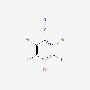Chemical structure of 2,4,6-tribromo-3,5-difluorobenzonitrile