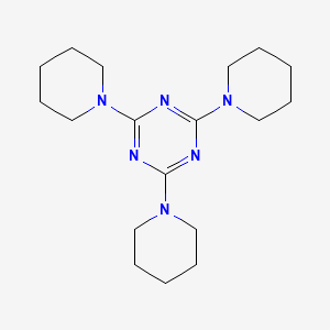 Chemical structure of 2,4,6-tri(piperidin-1-yl)-1,3,5-triazine