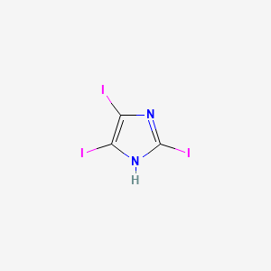 Chemical structure of 2,4,5-Triiodo-1H-imidazole