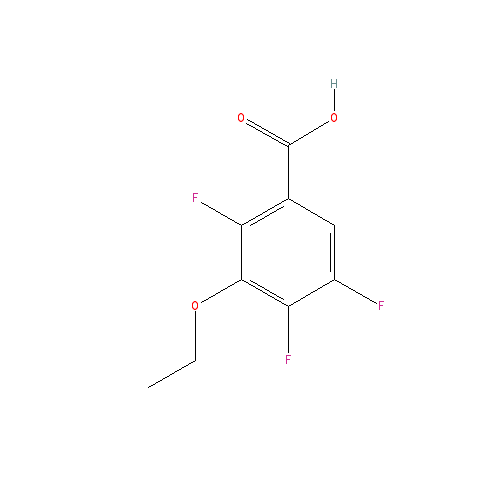 Chemical structure of 2,4,5-Trifluoro-3-ethoxybenzoic acid