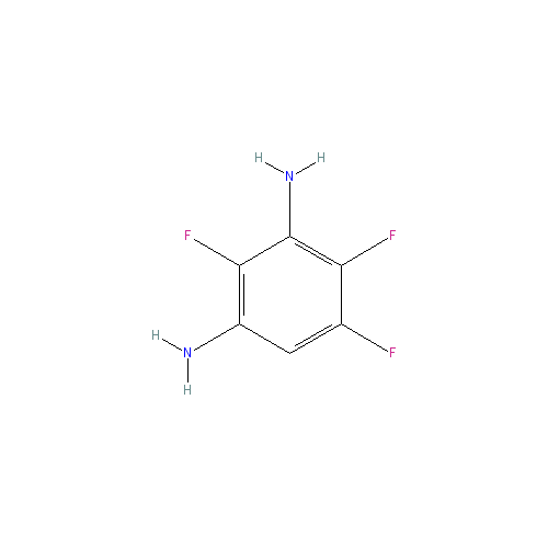 Chemical structure of 2,4,5-Trifluorobenzene-1,3-diamine