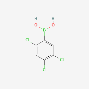 Chemical structure of 2,4,5-Trichlorophenylboronic acid