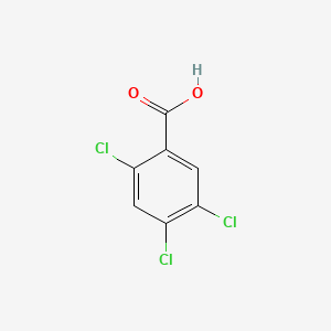 Chemical structure of 2,4,5-Trichlorobenzoic acid