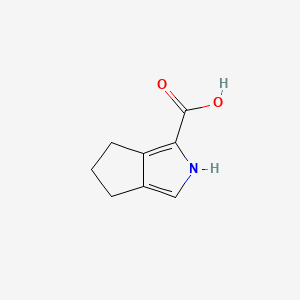 Chemical structure of 2,4,5,6-Tetrahydrocyclopenta[c]pyrrole-1-carboxylic acid