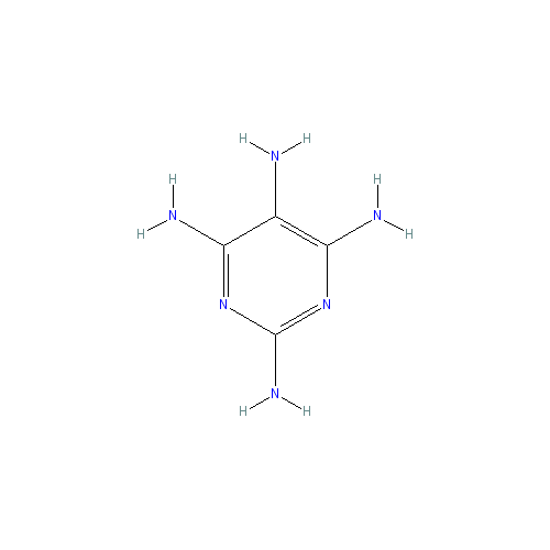 Chemical structure of 2,4,5,6-Tetraaminopyrimidine hydrochloride