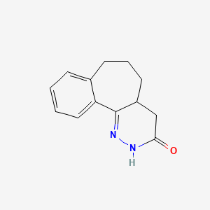 Chemical structure of 2,4,4A,5,6,7-Hexahydro-Benzo[6,7]Cyclohepta[1,2-C]Pyridazin-3-One
