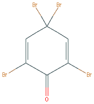 Chemical structure of 2,4,4,6-Tetrabromo-2,5-cyclohexadienone