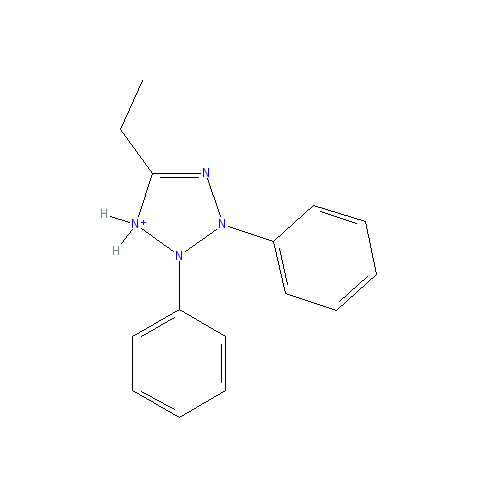 Chemical structure of 2,3-Diphenyl-5-ethyltetrazolium Chloride