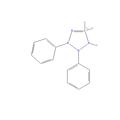 Chemical structure of 2,3-Diphenyl-5-(4-chlorophenyl)tetrazolium Chloride