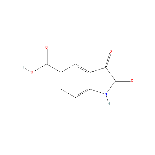 Chemical structure of 2,3-Dioxoindoline-5-carboxylic Acid