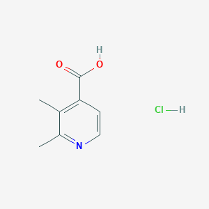 Chemical structure of 2,3-Dimethylisonicotinic acid hydrochloride