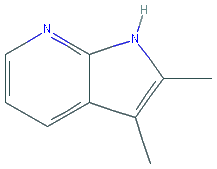 Chemical structure of 2,3-Dimethyl-7-azaindole