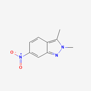 Chemical structure of 2,3-Dimethyl-6-Nitro-2H-Indazole
