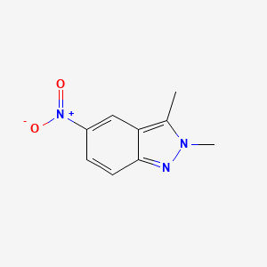 Chemical structure of 2,3-Dimethyl-5-nitro-2H-indazole
