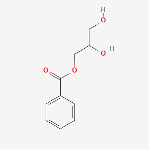 Chemical structure of 1-Monobenzoylglycerol