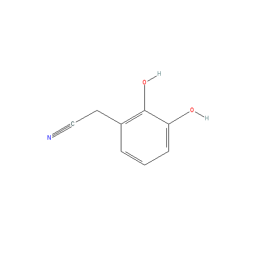 Chemical structure of 2,3-Dihydroxybenzeneacetonitrile