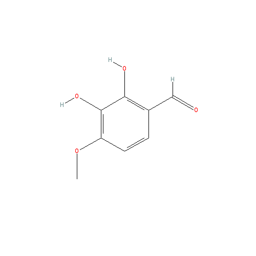 Chemical structure of 2,3-Dihydroxy-4-methoxybenzaldehyde