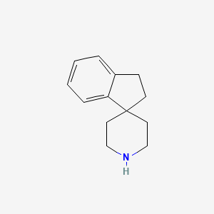Chemical structure of 2,3-dihydrospiro[indene-1,4'-piperidine]