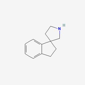 Chemical structure of 2,3-dihydrospiro[indene-1,3'-pyrrolidine]