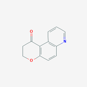 Chemical structure of 2,3-dihydropyrano[3,2-f]quinolin-1-one