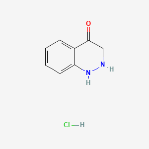 Chemical structure of 2,3-Dihydrocinnolin-4(1H)-one hydrochloride