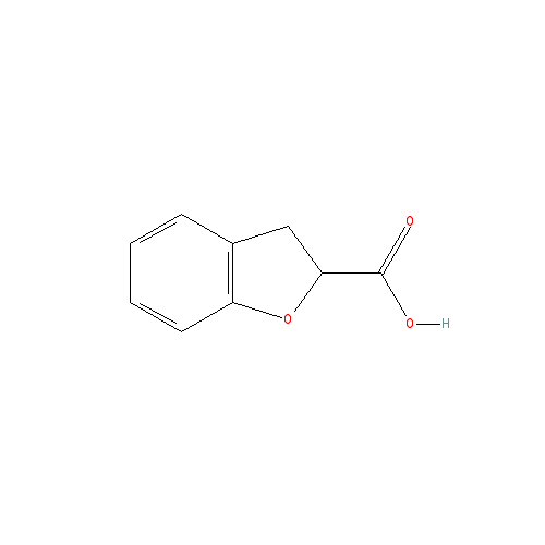 Chemical structure of 2,3-dihydrobenzofuran-2-carboxylic acid