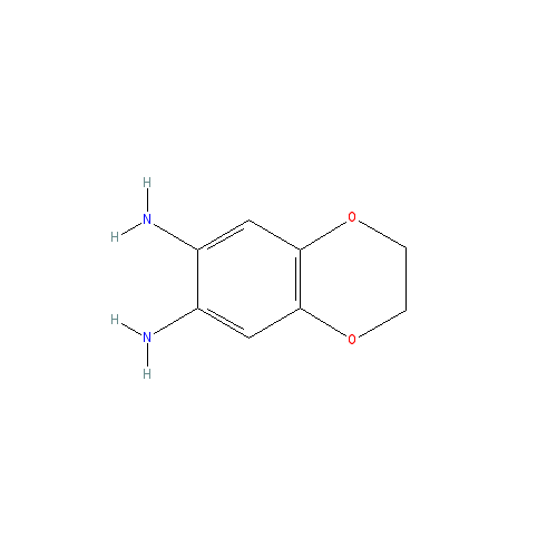 Chemical structure of 1,2-Diamino-4,5-ethylenedioxybenzene