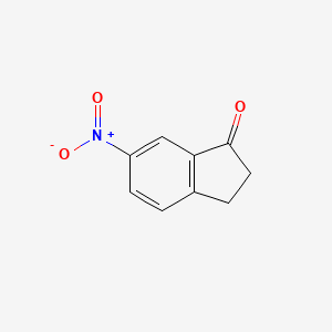 Chemical structure of 6-Nitroindan-1-one