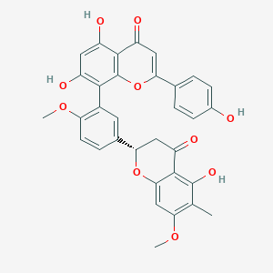 Chemical structure of 2,3-Dihydro-6-methylginkgetin