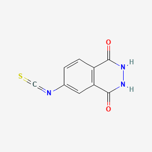 Chemical structure of 2,3-Dihydro-6-isothiocyanato-1,4-phthalazinedione