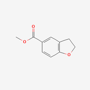 Chemical structure of Methyl 2,3-dihydrobenzofuran-5-carboxylate