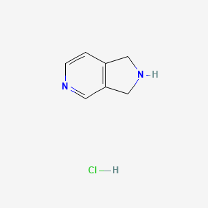 Chemical structure of 2,3-Dihydro-1H-pyrrolo[3,4-c]pyridine xhydrochloride