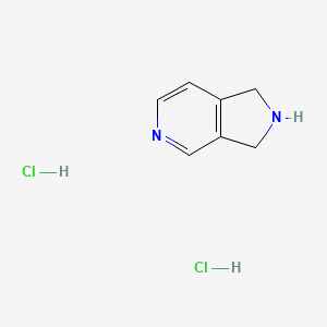Chemical structure of 1H,2H,3H-pyrrolo(3,4-c)pyridine dihydrochloride