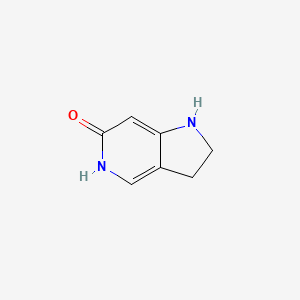 Chemical structure of 2,3-Dihydro-1H-pyrrolo[3,2-c]pyridin-6(5H)-one