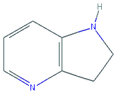 Chemical structure of 2,3-Dihydro-1H-pyrrolo[3,2-b]pyridine hydrochloride
