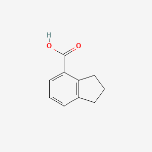 Chemical structure of 2,3-Dihydro-1H-indene-4-carboxylic acid