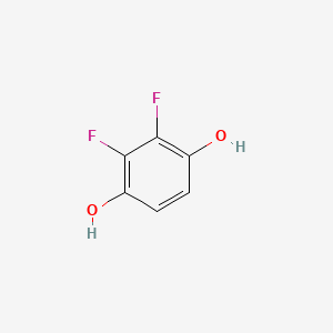 Chemical structure of 2,3-Difluorobenzene-1,4-diol