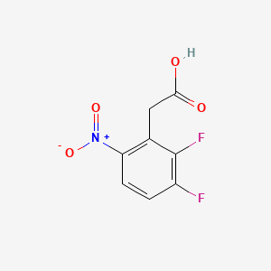 Chemical structure of 2,3-Difluoro-6-nitrophenylacetic Acid