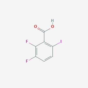 Chemical structure of 2,3-Difluoro-6-iodobenzoic acid
