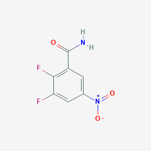 Chemical structure of 2,3-Difluoro-5-nitrobenzamide