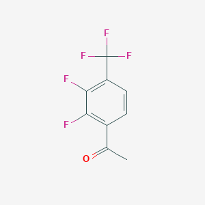 Chemical structure of 2,3-Difluoro-4-(trifluoromethyl)acetophenone