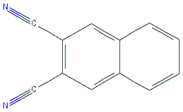 Chemical structure of 2,3-Dicyanonaphthalene