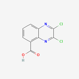 Chemical structure of 2,3-Dichloroquinoxaline-5-carboxylic acid