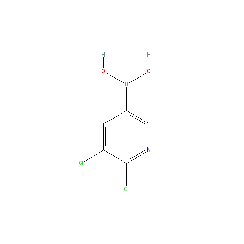 Chemical structure of 2,3-Dichloropyridine-5-boronic acid