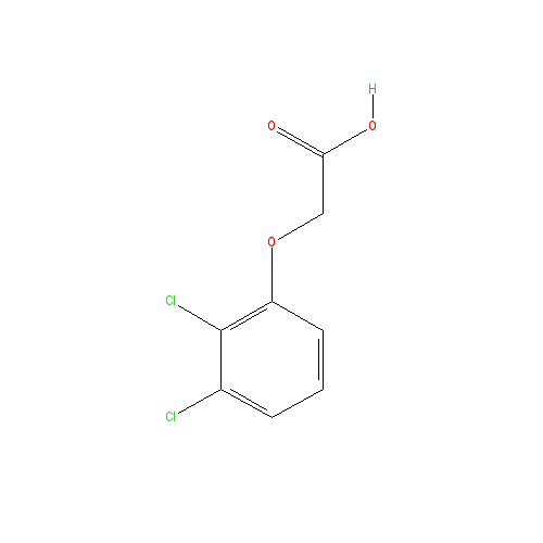 Chemical structure of 2,3-Dichlorophenoxyacetic acid