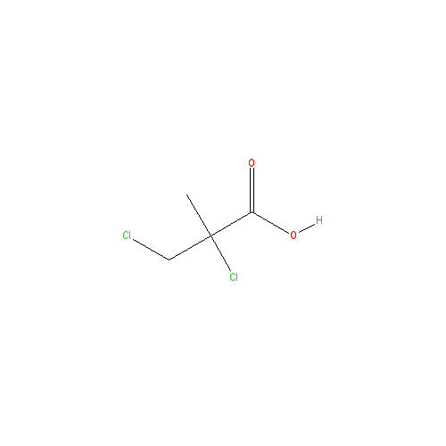 Chemical structure of 2,3-Dichloroisobutyric Acid